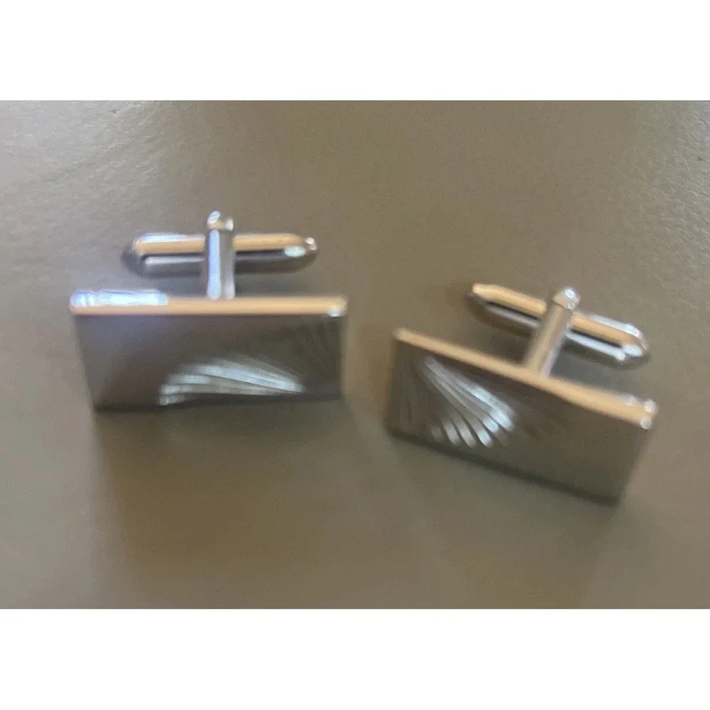 Vintage Cufflinks Tie Clips and Pins Bar Mixed Lot of 7 Silver & Gold Tone